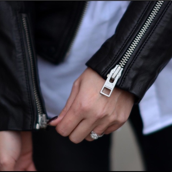 All Saints Range Biker Leather Jacket - like new! - Picture 5 of 6